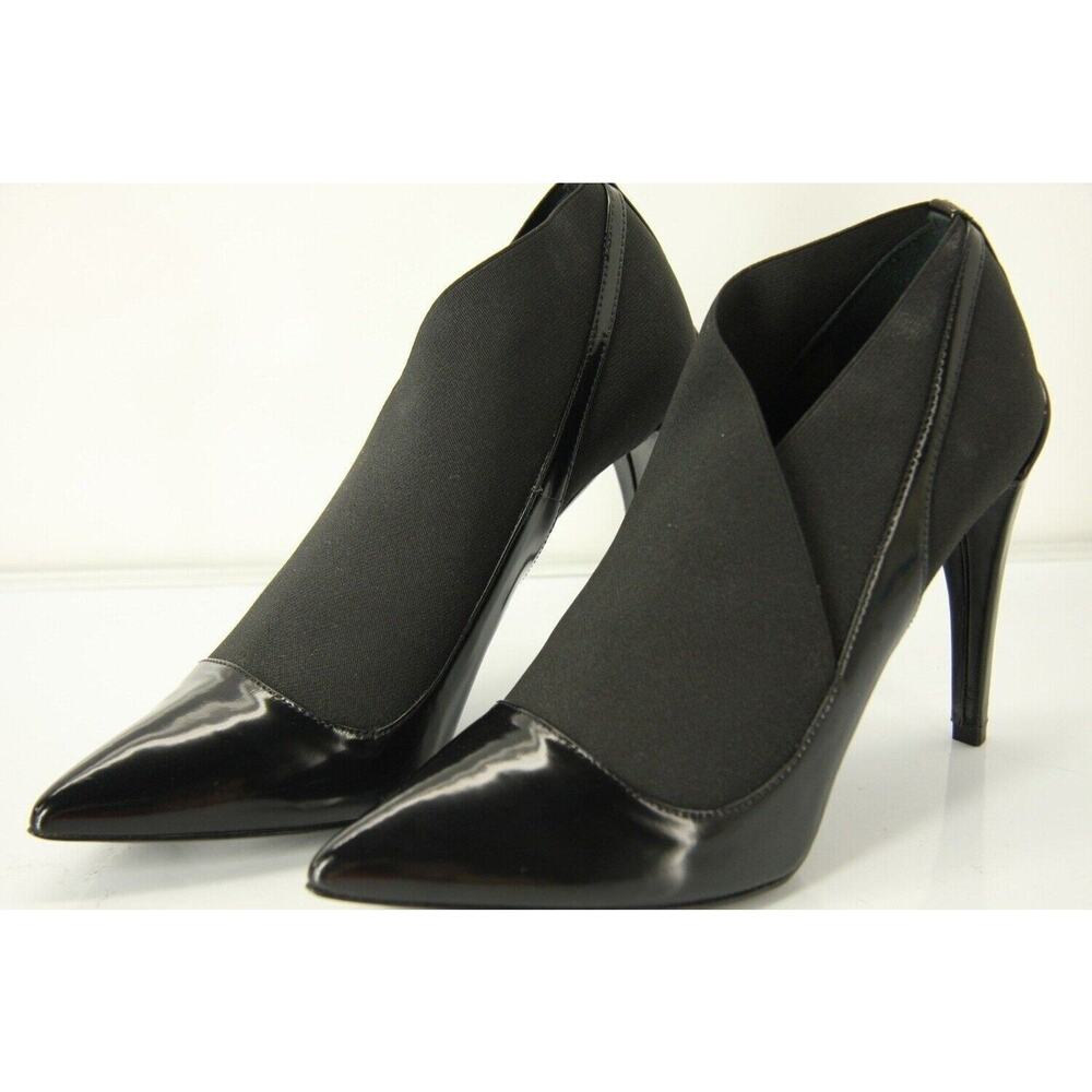 Christian Dior Black Leather Pointed Toe Stretch Strap Pumps Size 35.5 NIB $950 - Picture 10 of 10